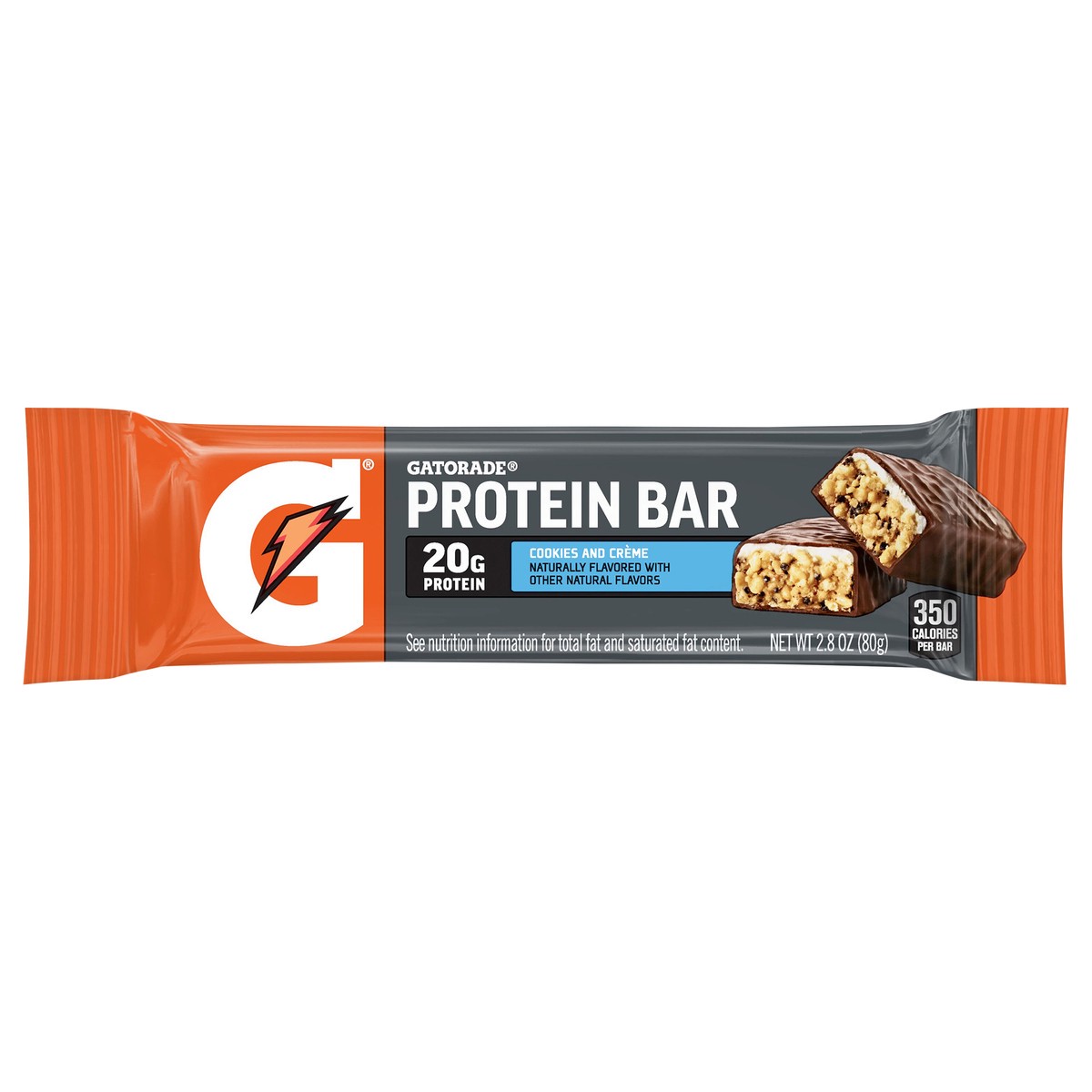 slide 1 of 4, Gatorade Protein Bar Cookies And Creme 2.8 Oz, 2.8 oz