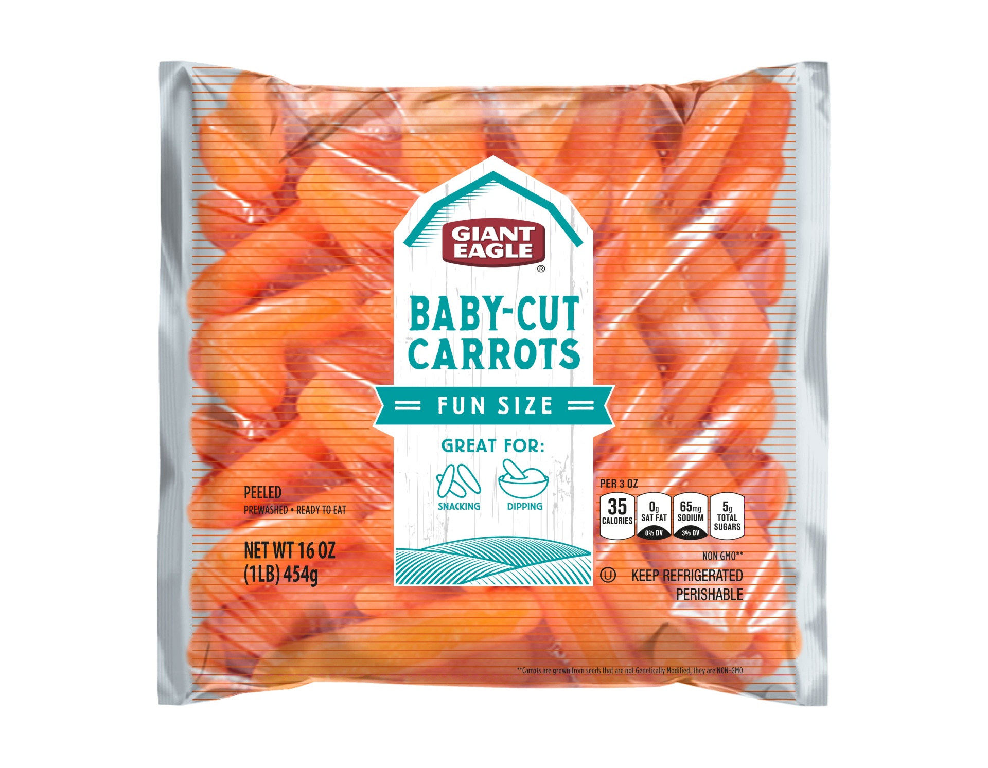 slide 1 of 1, Giant Eagle Baby Cut Carrots, 1 lb