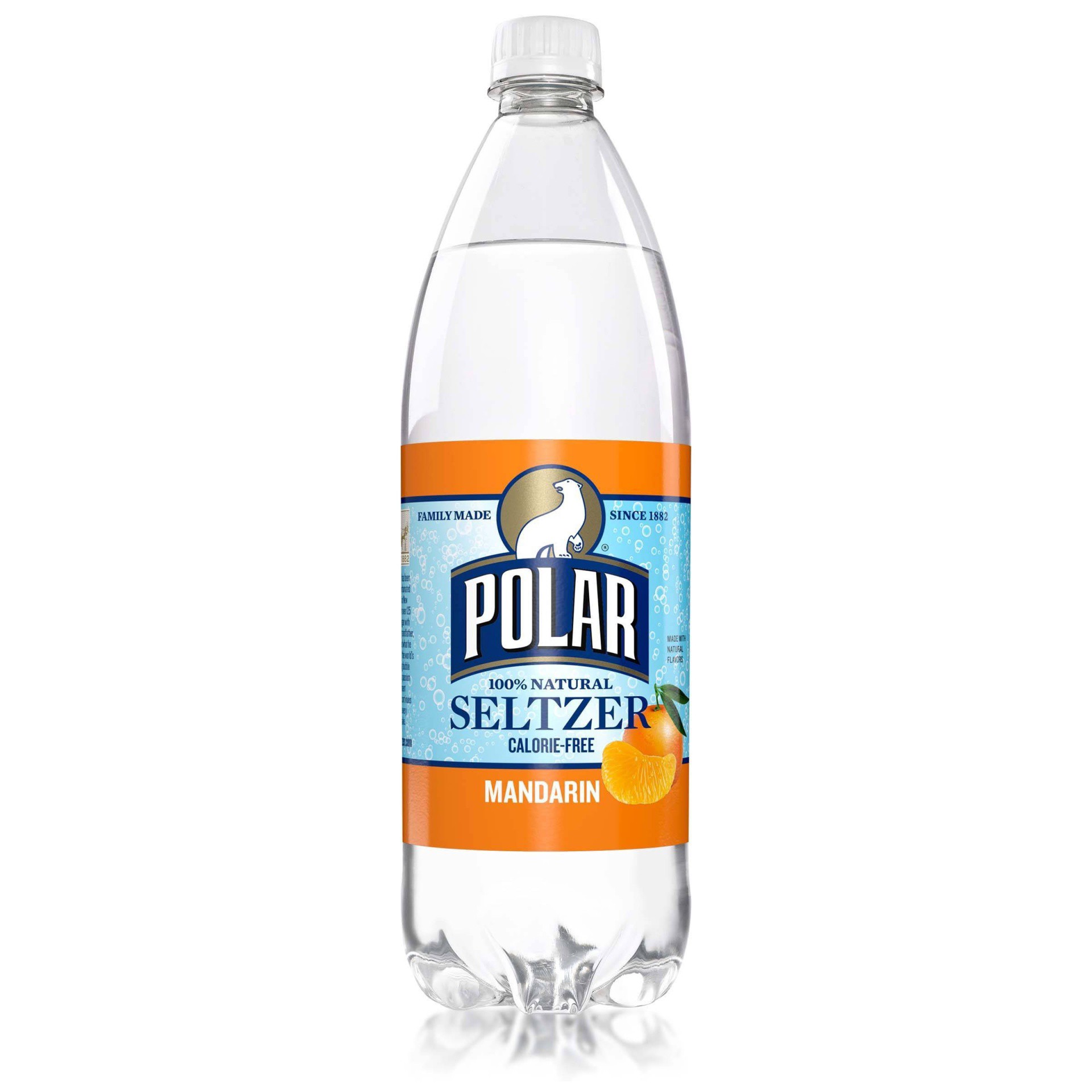 slide 1 of 2, Polar Premium Mandarin Seltzer 33.8 fl oz, 33.8 fl oz