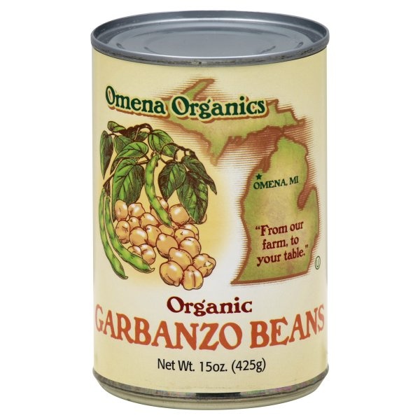 slide 1 of 2, Omena Organics Garbanzo Beans 15 oz, 15 oz