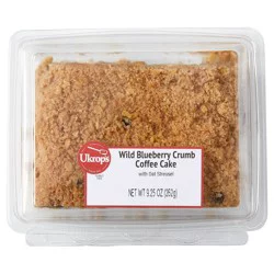 Ukrop's Wild Blueberry Crumb Coffee Cake with Oat Streusel 9.25 oz