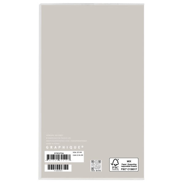 slide 4 of 5, 2025-2026 Graphique 2-Year Art And Design Monthly Pocket Planner, 4"" x 6"", Typography, August To December, 2Y02726, 1 ct