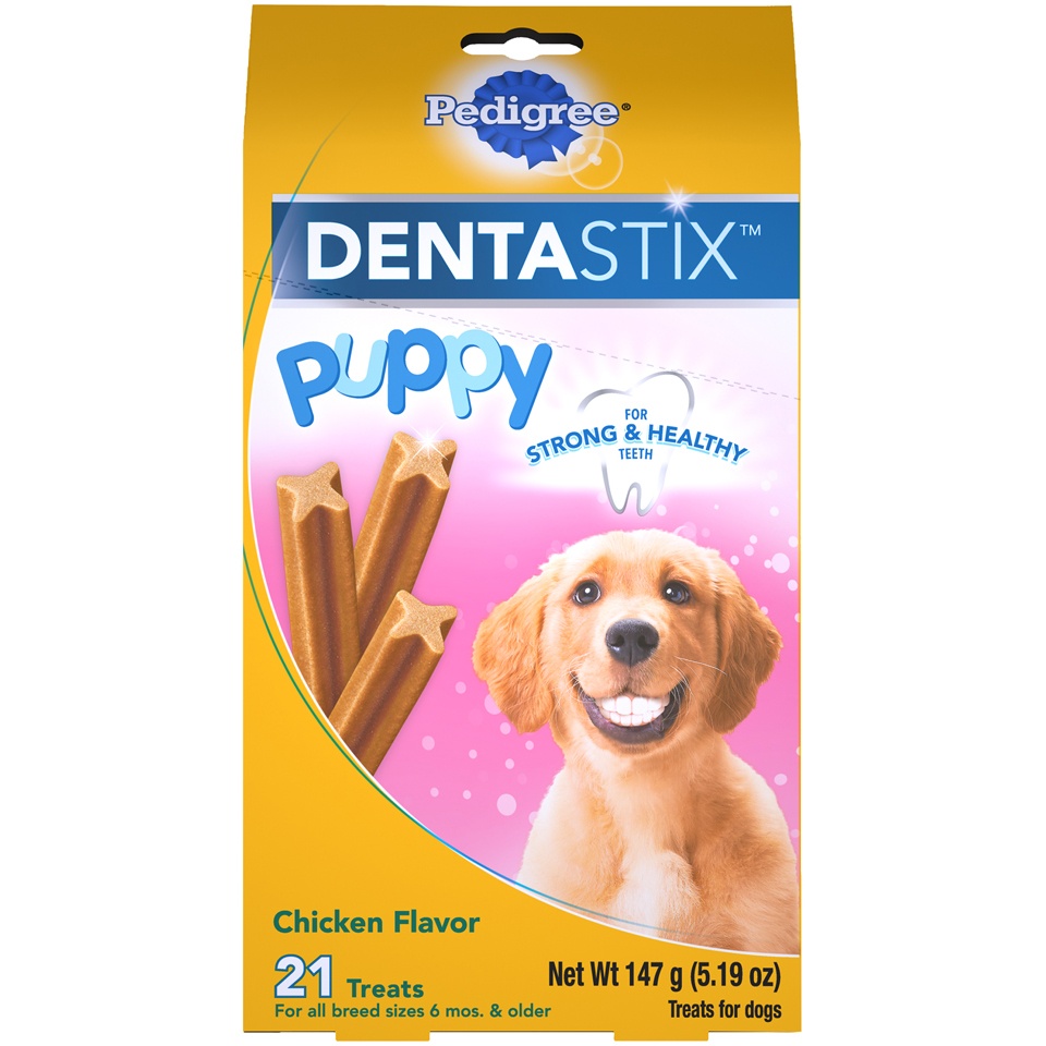 slide 1 of 1, Pedigree DentaStix Chicken Flavor Puppy Dog Treats, 5.19 oz