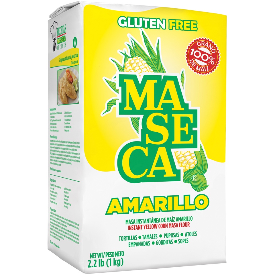 slide 2 of 8, Maseca Amarillo Instant Yellow Corn Masa Flour, 2.2 lb