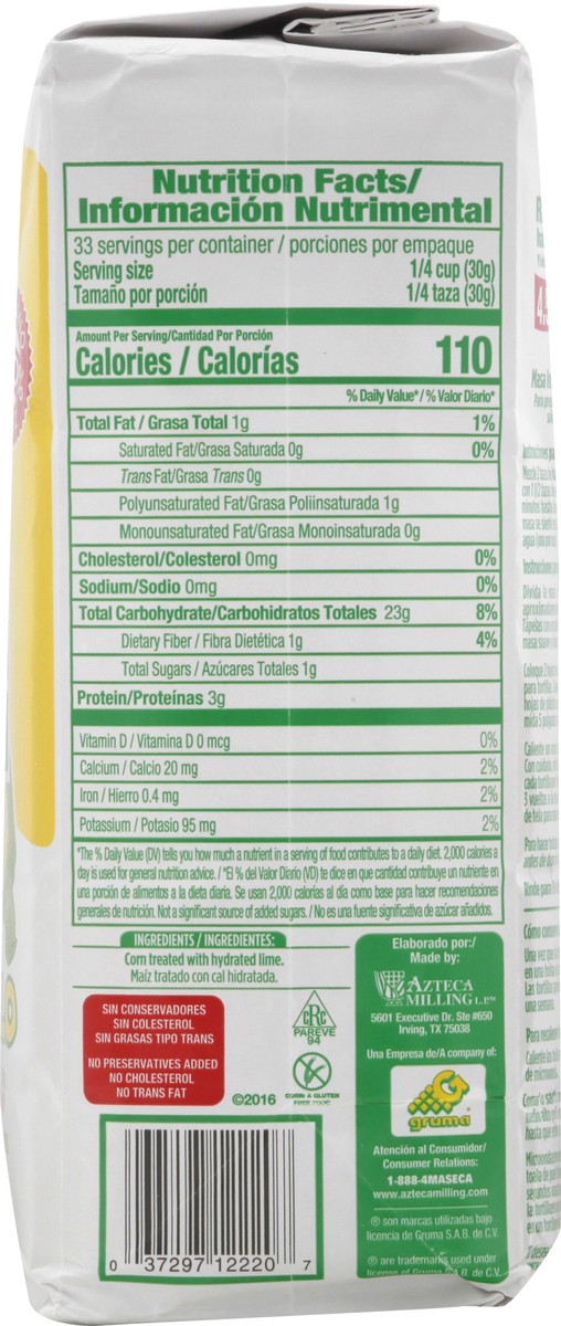 slide 2 of 13, MASECA Yellow Instant Corn Masa Flour 2 Lb Bag, 32 oz