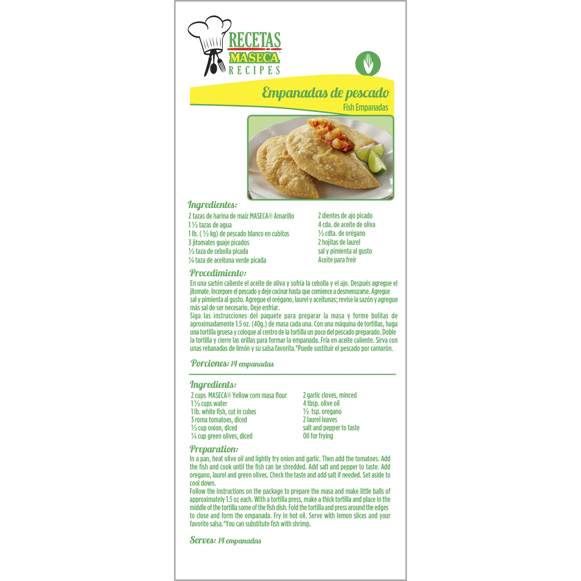 slide 4 of 8, Maseca Amarillo Instant Yellow Corn Masa Flour, 2.2 lb