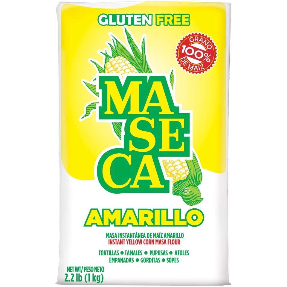 slide 1 of 8, Maseca Amarillo Instant Yellow Corn Masa Flour, 2.2 lb