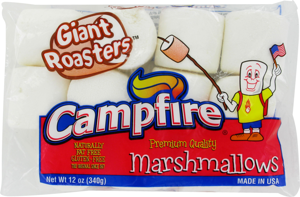 slide 1 of 2, Campfire Giant Roasters Marshmallows, 12 oz