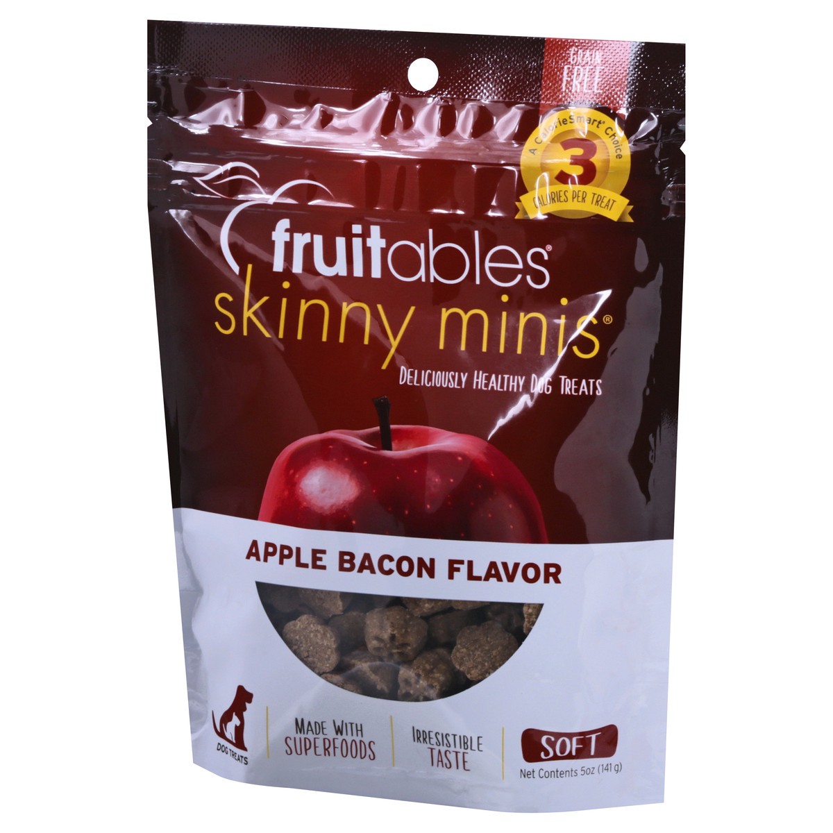 slide 5 of 11, Fruitables Skinny Minis Soft Apple Bacon Flavor Dog Treats 5 oz, 5 oz