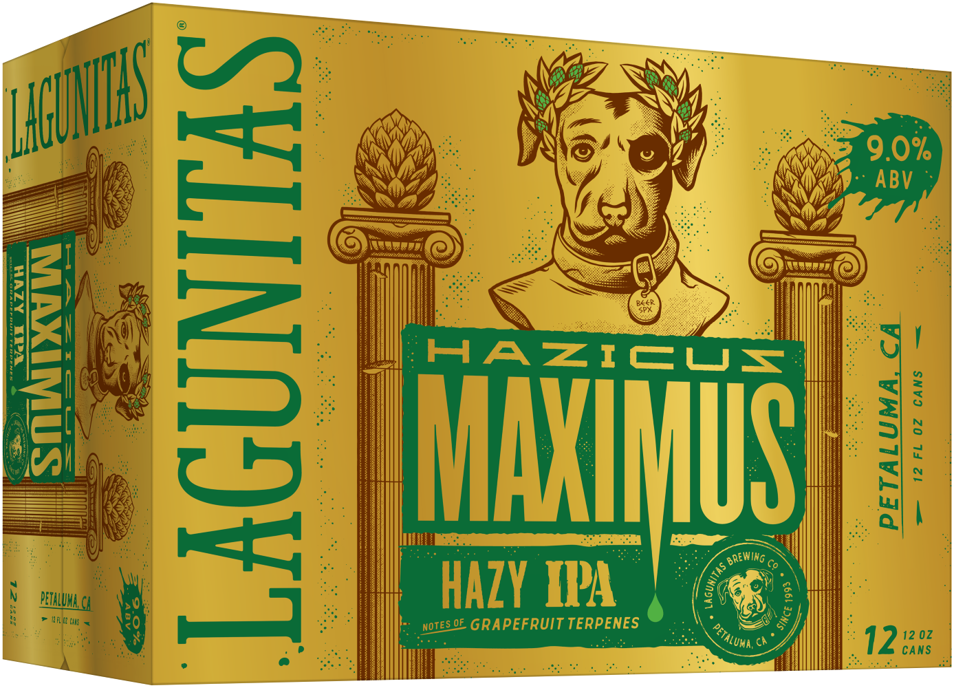 slide 2 of 4, Lagunitas Hazicus Maximus Ale, 12 Pack, 12 fl. oz. Cans, 144 oz