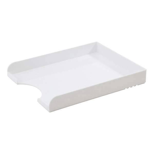 slide 3 of 9, Realspace Plastic Letter Tray - White, 1 ct