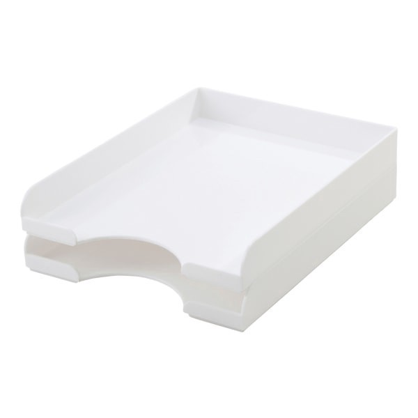 slide 8 of 9, Realspace Plastic Letter Tray - White, 1 ct