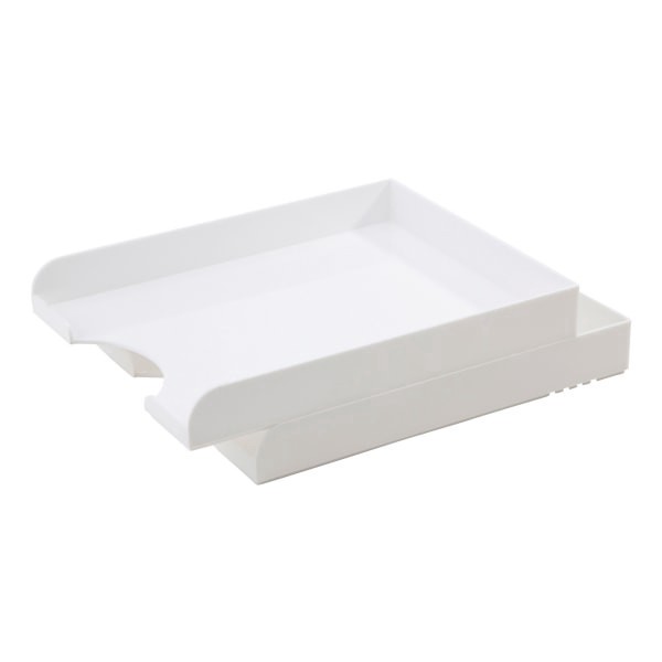 slide 2 of 9, Realspace Plastic Letter Tray - White, 1 ct