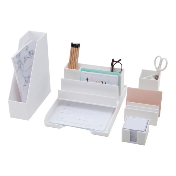slide 9 of 9, Realspace Plastic Letter Tray - White, 1 ct