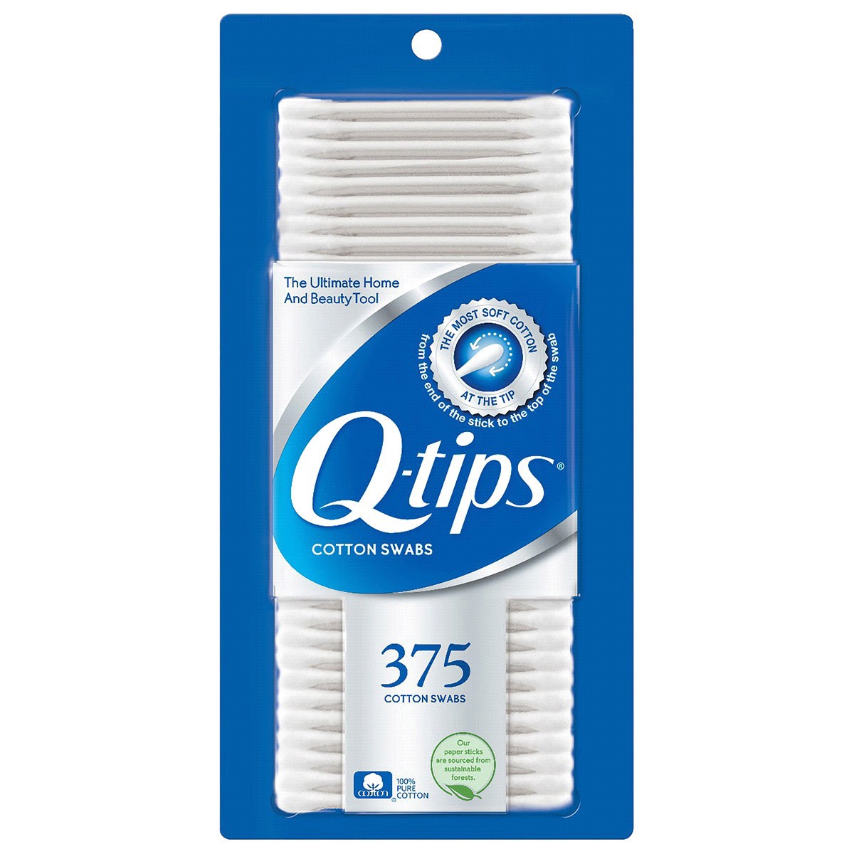 slide 2 of 5, Q-Tips Swabs 375Ct, 375 ct
