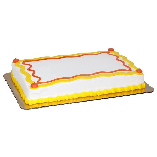 slide 1 of 1, 1/4 Sheet Whip Topping White Cake(For Special Requests 24 Hours Required), 1 ct