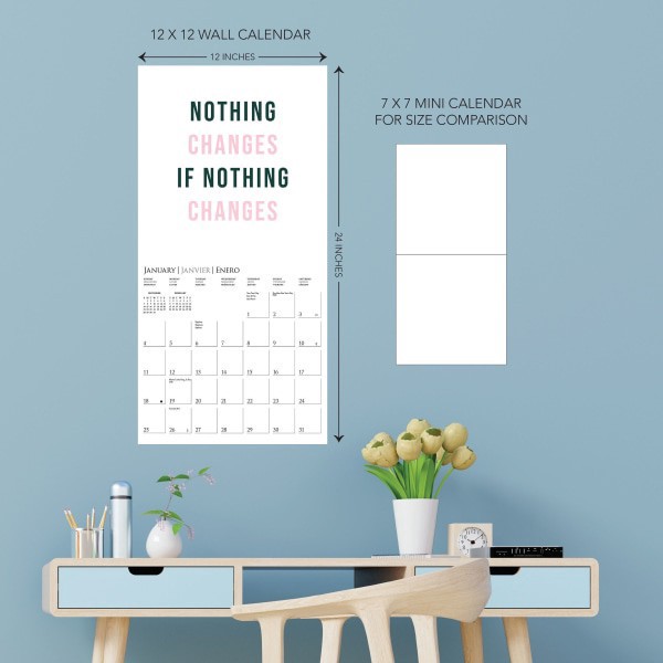 slide 3 of 5, 2026 Graphique Inspirational Monthly Wall Calendar, Girl Boss, 12"" x 12"", January To December, CY85526, 1 ct