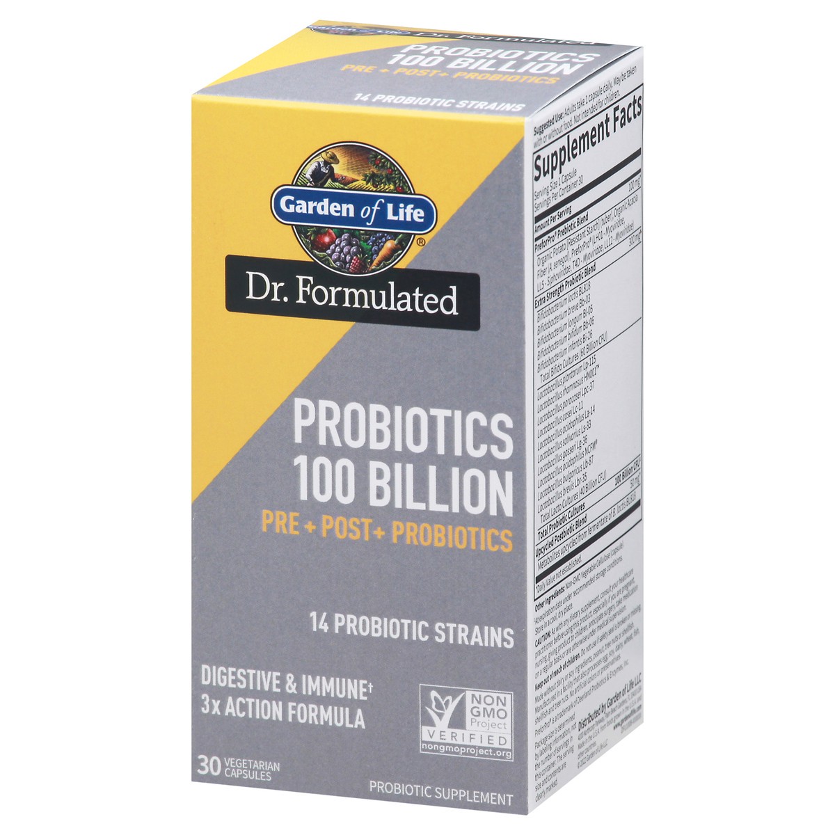 slide 6 of 9, Garden of Life Gol Dr Formulated Probtc 100Bil Cap 30Ct, 30 ct