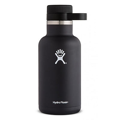 slide 1 of 1, Hydro Flask Stainless Steel Growler, Black, 64 oz