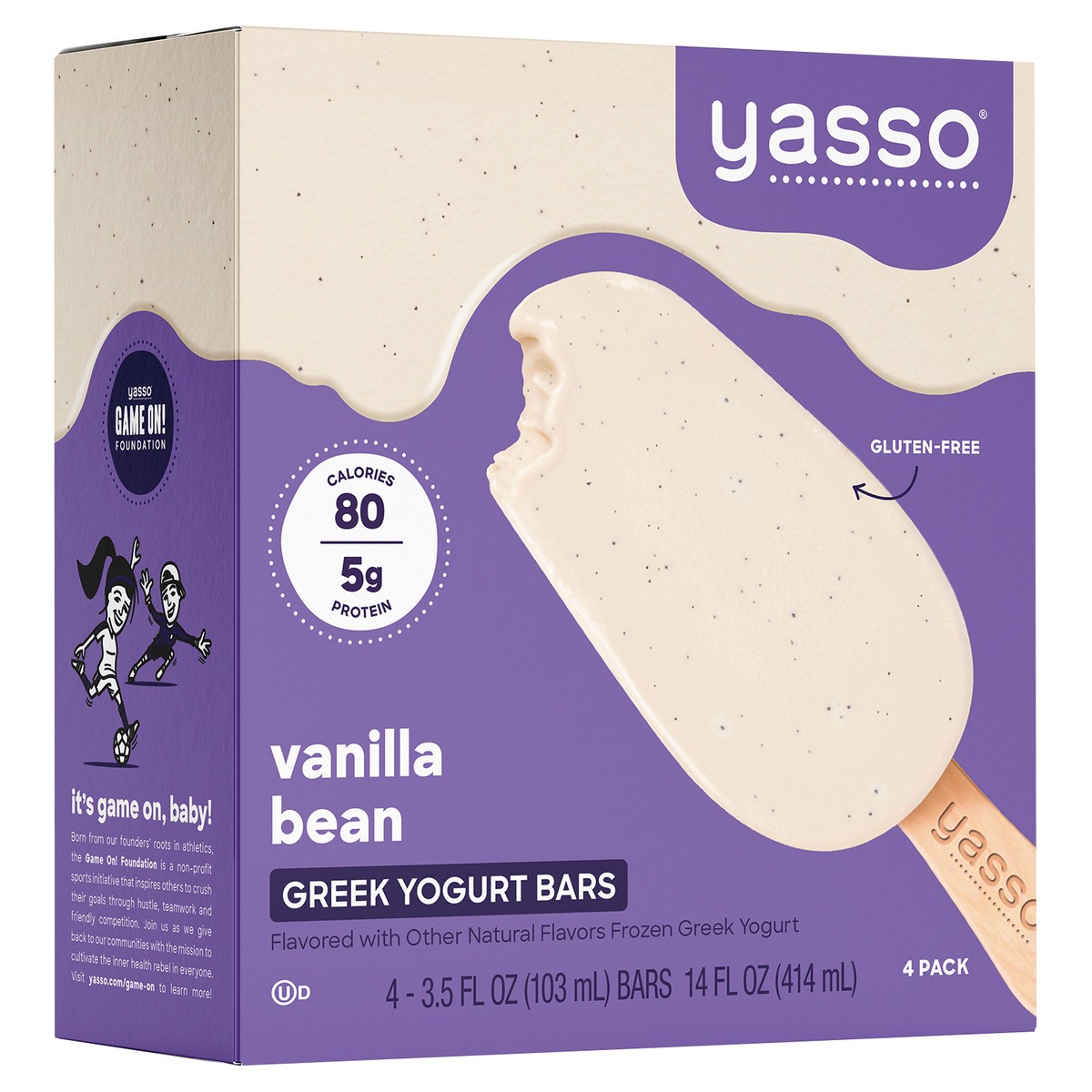 slide 2 of 8, Yasso Vanilla Frozen Greek Yogurt Bars, 4 ct; 3.5 fl oz