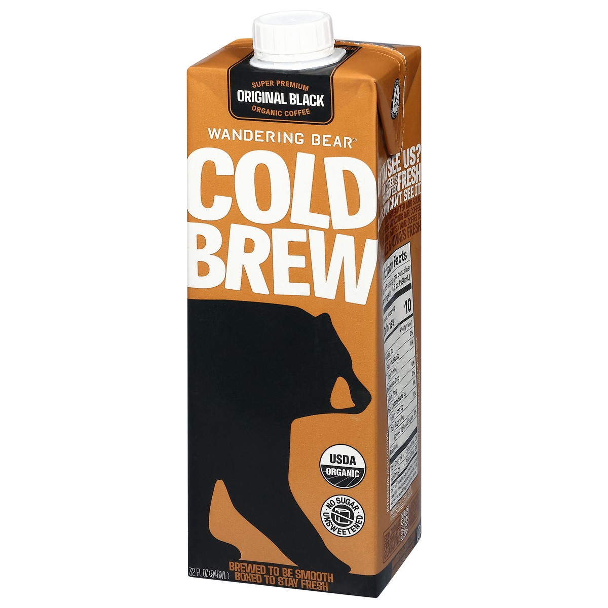 slide 5 of 14, Wandering Bear Organic Cold Brew Original Black Coffee 32 fl oz, 1 ct