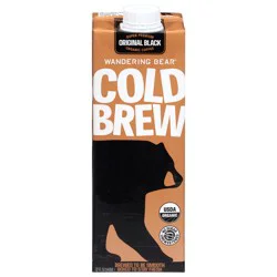 Wandering Bear Organic Cold Brew Coffee, Original Black, 32 fl oz