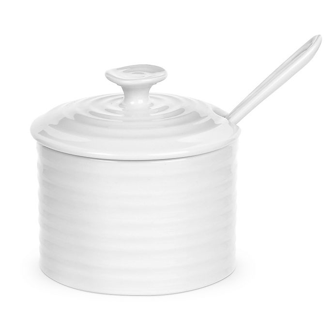 slide 1 of 1, Sophie Conran for Portmeirion Conserve Pot with Spoon - White, 1 ct