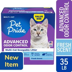 Pet Pride® Fresh Scent Advanced Odor Control Multi Cat Scoopable Litter Value Size