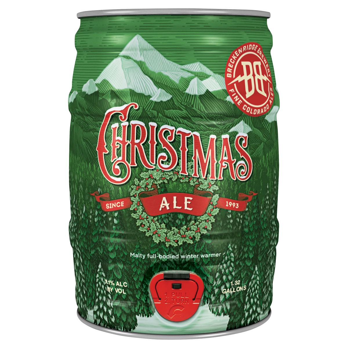 slide 2 of 2, Breckenridge Brewing Christmas Keg, 6 ct; 12 fl oz