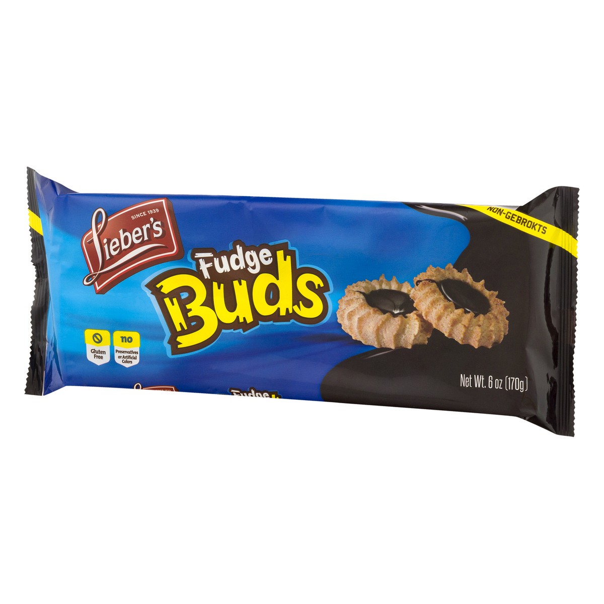 slide 3 of 9, Lieber's Fudge Buds Cookies 6 oz, 6 oz