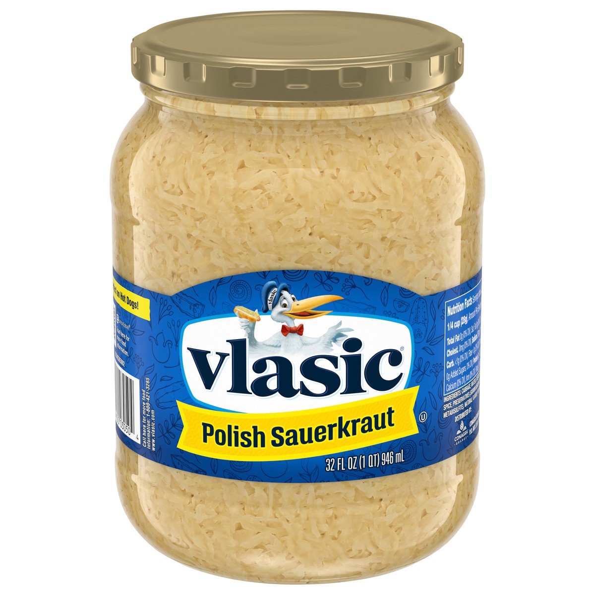 slide 1 of 5, Vlasic Polish Sauerkraut 32 fl oz, 32 fl oz