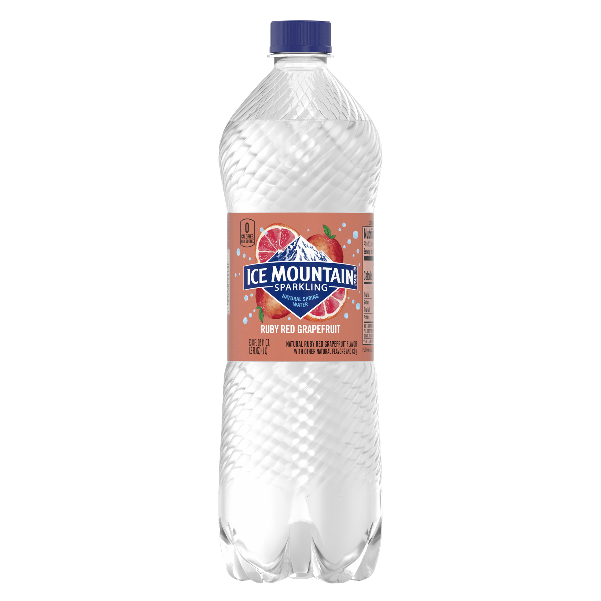 slide 1 of 3, Ice Mountain Sparkling Water, Ruby Red Grapefruit, 33.8 oz. Plastic Bottle, 33.8 oz