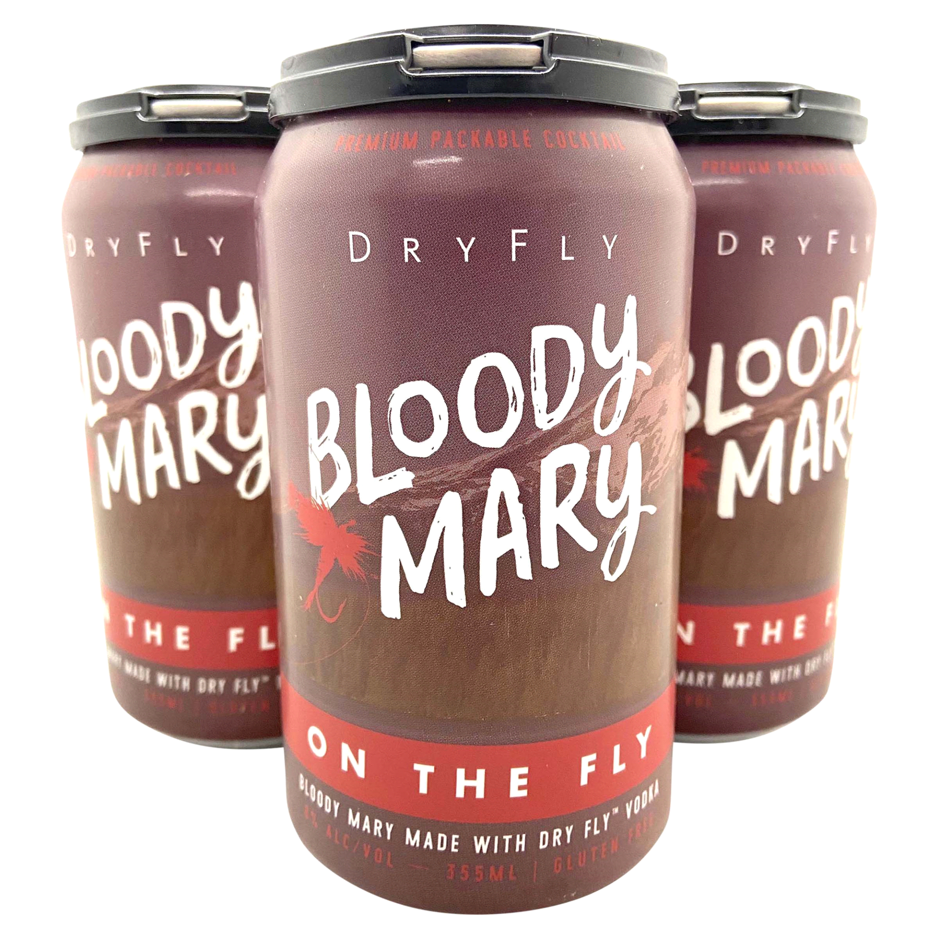 slide 1 of 1, Dry Fly Distilling On The Fly Bloody Mary, 4 ct; 12 fl oz