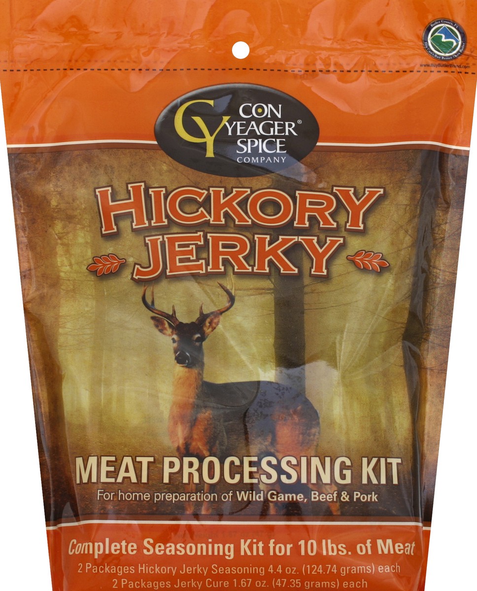 slide 2 of 2, Con Yeager Meat Processing Kit, Hickory Jerky, 13.76 oz
