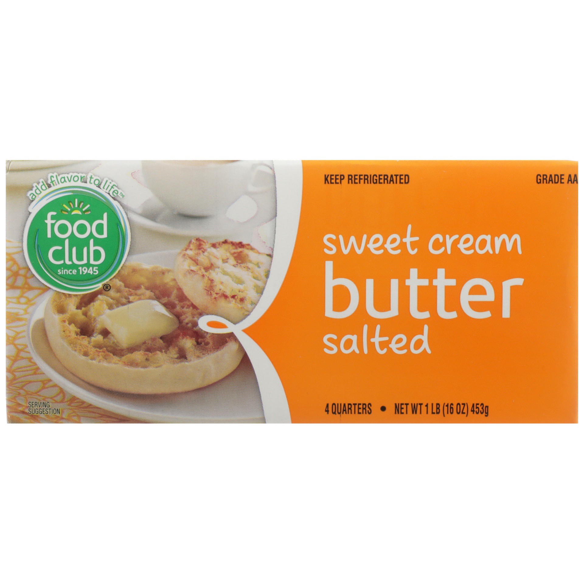 slide 1 of 6, Food Club Sweet Cream Butter, 1 lb