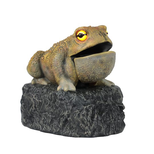 slide 1 of 5, 11.25" Led Animated Croaking Toad By Ashland, 11.25 in