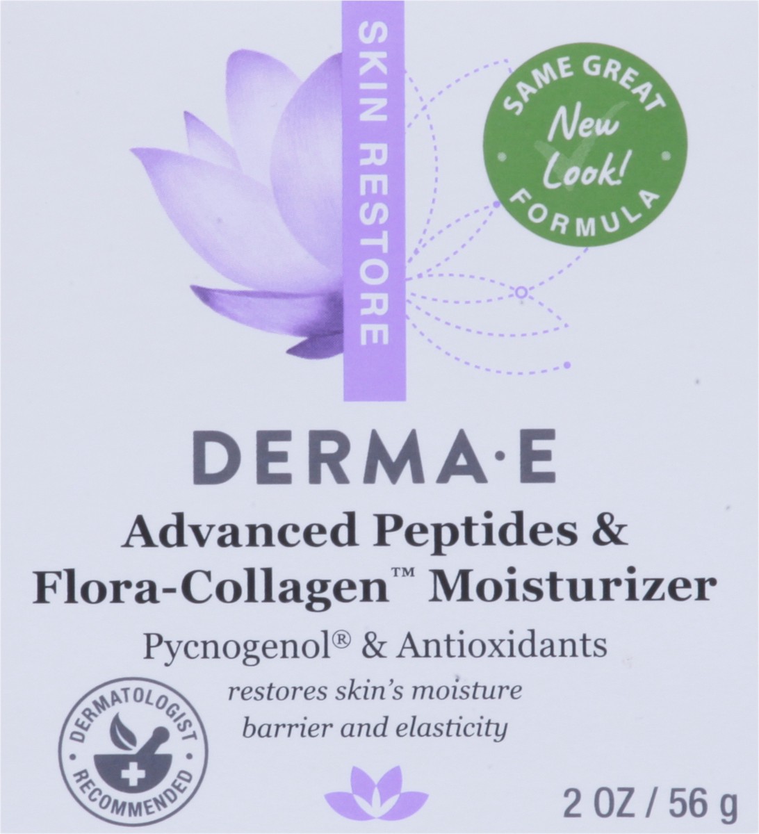 slide 6 of 9, Derma E Skin Restore Advanced Peptides & Flora-Collagen Moisturizer 2 oz, 2 oz