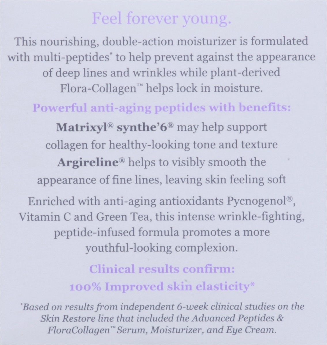 slide 7 of 9, Derma E Skin Restore Advanced Peptides & Flora-Collagen Moisturizer 2 oz, 2 oz