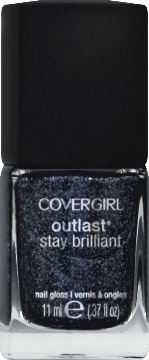 slide 2 of 2, Covergirl Outlast Stay Brilliant Nail Gloss, Diva After Dark,, 0.3 oz