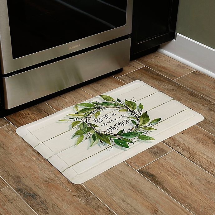 slide 5 of 5, Home Dynamix Gather'' Embossed Gentle Step 1'5 x 2'5 Kitchen Mat'', 1 ct