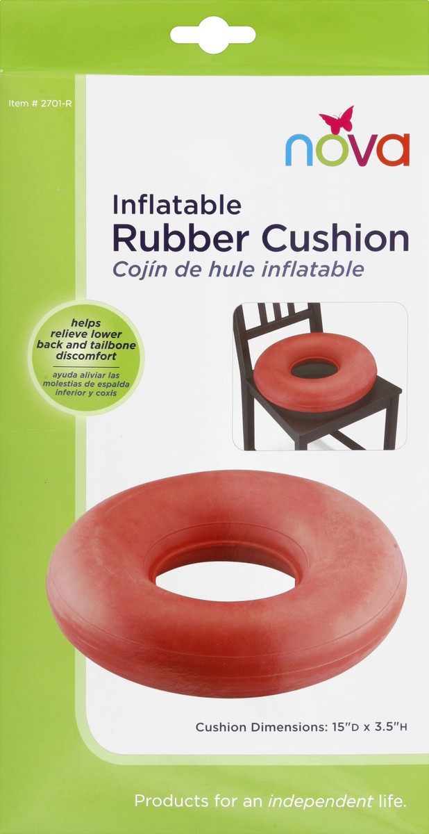 slide 1 of 1, Nova Ortho Rubber Cushion Inflatable, 15 in