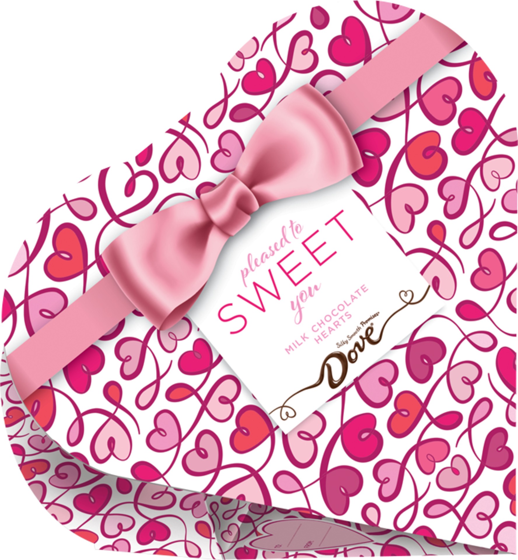 slide 1 of 6, DOVE Valentine's Milk Chocolate Heart Gift Box 3.7-Ounce, 3.7 oz