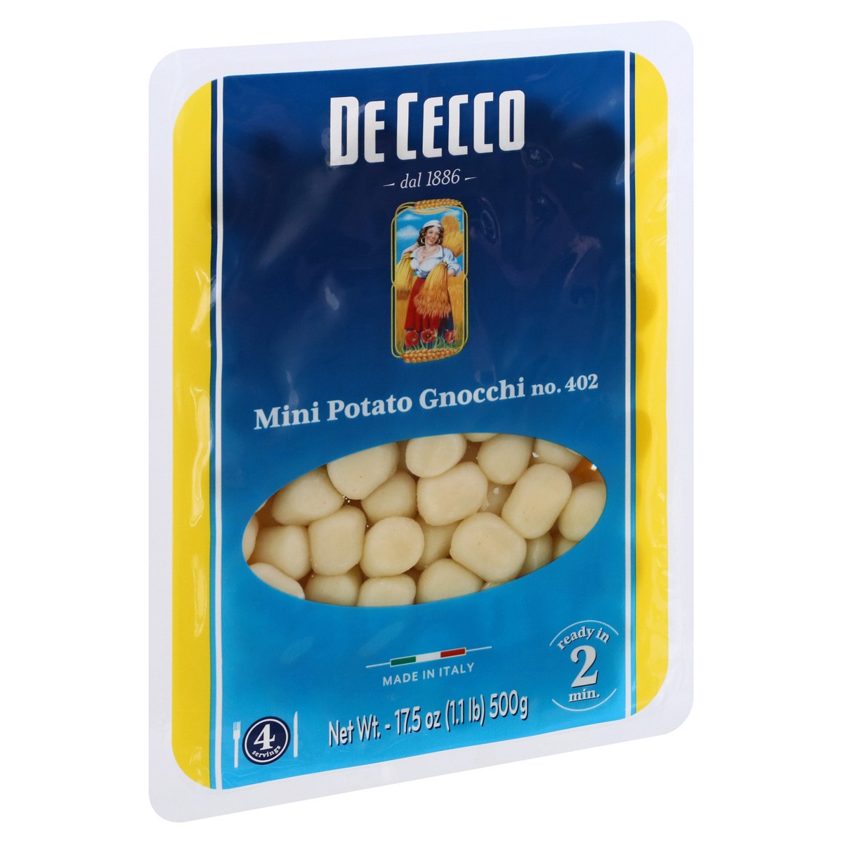 slide 6 of 13, De Cecco No. 402 Potato Gnocchi Mini 17.5 oz, 17.5 oz