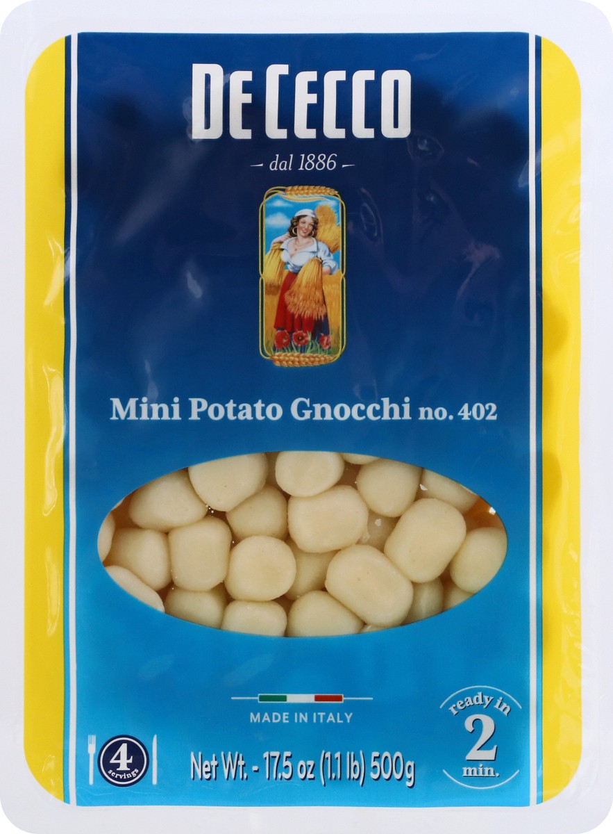 slide 13 of 13, De Cecco No. 402 Potato Gnocchi Mini 17.5 oz, 17.5 oz