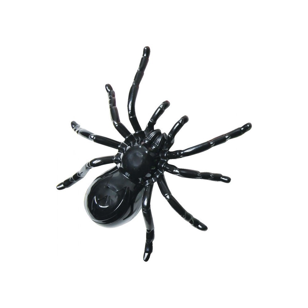 slide 1 of 1, Fun World Eerie Glow Light Up Spider - Black, 5 in