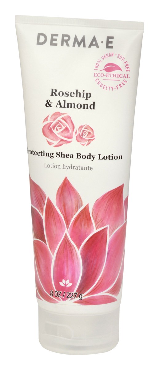 slide 2 of 9, Derma E Rosehip & Almond Shea Body Lotion, 8 oz