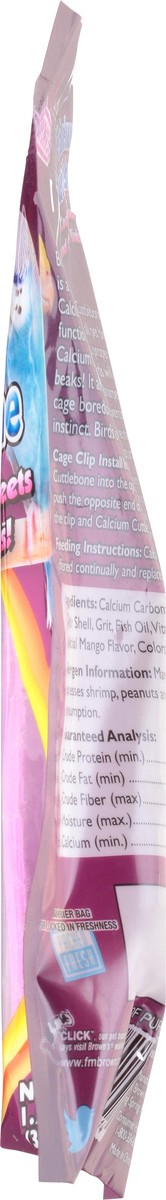 slide 4 of 9, Extreme! Mango Flavored Calcium Cuttlebone 1.25 oz, 1.25 oz