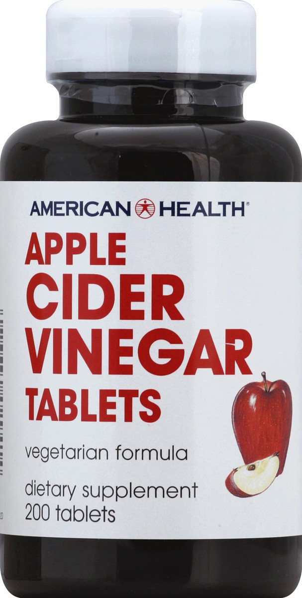 slide 2 of 2, American Health Apple Cider Vinegar Tablets, 200 ct