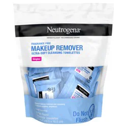 Neutrogena Fragrance-Free Makeup Remover Face Wipe Singles, 20 ct