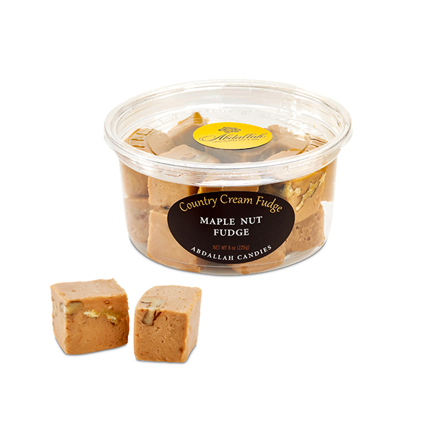 slide 1 of 1, Abdallah Tub Of Maple Nut Fudge, 8 oz